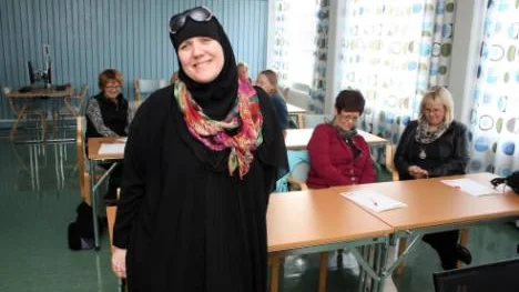 Ann Ferm har levt som muslim i 20 års tid och har sett hur okunskap om religionen har förvandlats till rädsla. Nu föreläser hon i ämnet mångfald och integration för studieförbundet Ibn Rushd. FOTO: HANS STERNLUND