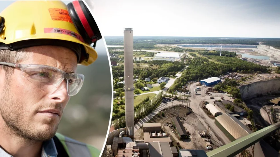 Fred Grönwall, platschef på Cementa, är uppgiven efter att fabriken drabbats av ett totalavbrott i samband med stormen Alfrida.