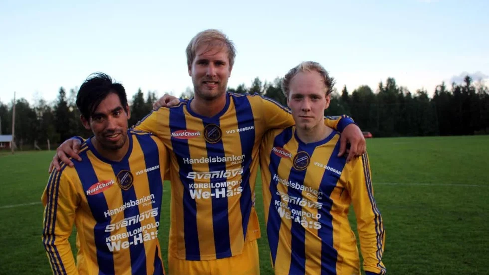 MÅLTRIO i Ohtana/Aapua. Från vänster Hector Garcia, Adam Zingmark och Joel Hiltunen.