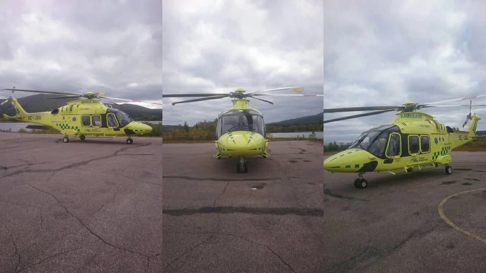 Den nya ambulanshelikopten Augusta Westland 169.