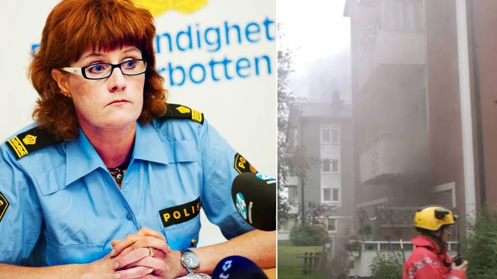 MORDBRANDEN. En 24-årig man dog vid den våldsamma misstänkta mordbranden på Malmudden i fredags. "Vi är tacksamma för alla iakttagelser eller andra upplysningar från de som har varit hemma eller rört sig i området", säger Karin Markaberg, förundersökningsledare.