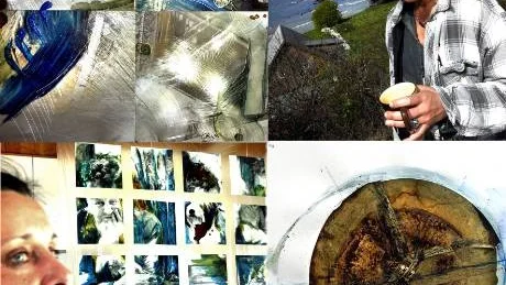 Årets Vestfalenstipendiat Claudia Lüke i Brucebostiftelsens ateljé vid Själsö där hon under helgen visar sina verk.
