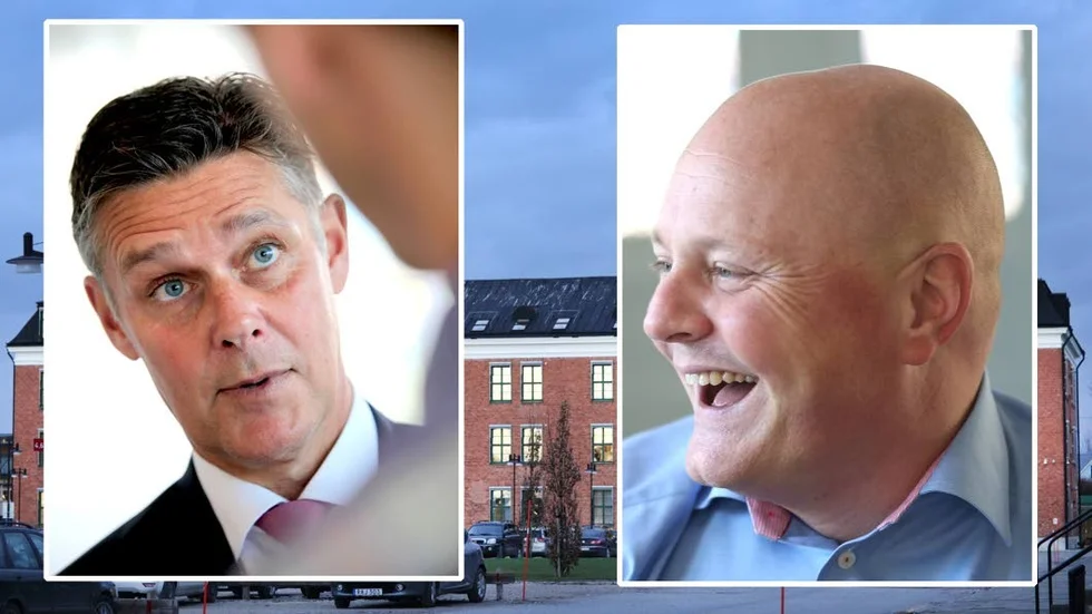 Regionrådet Peter Molin och regiondirektör Peter Lindvall.