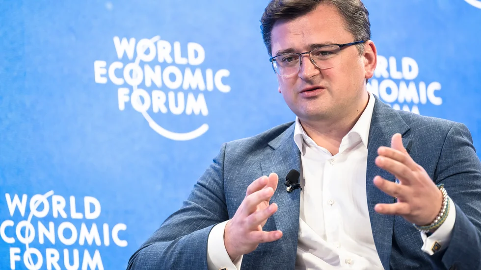 Dmytro Kuleba, Ukrainas utrikesminister, i Davos.