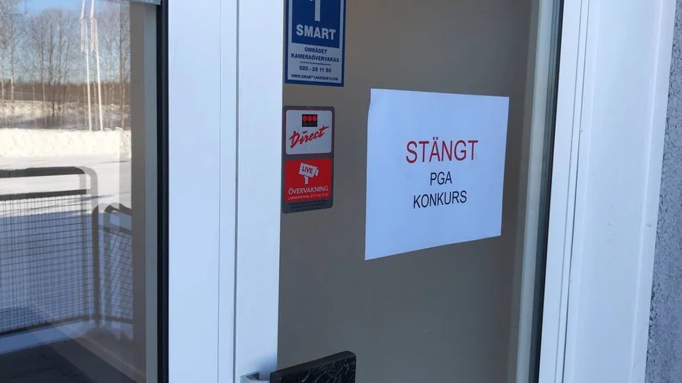 Konkurs. Urbanstore i Notviksstan har stängt.