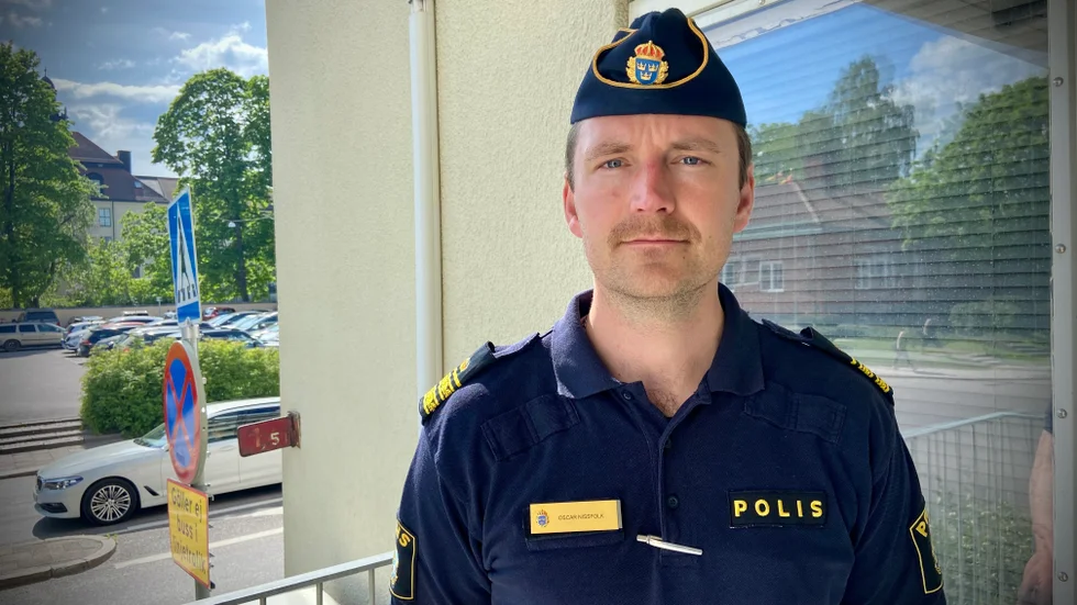 Oscar Nissfolk, biträdande lokalpolisområdeschef i Eskilstuna.