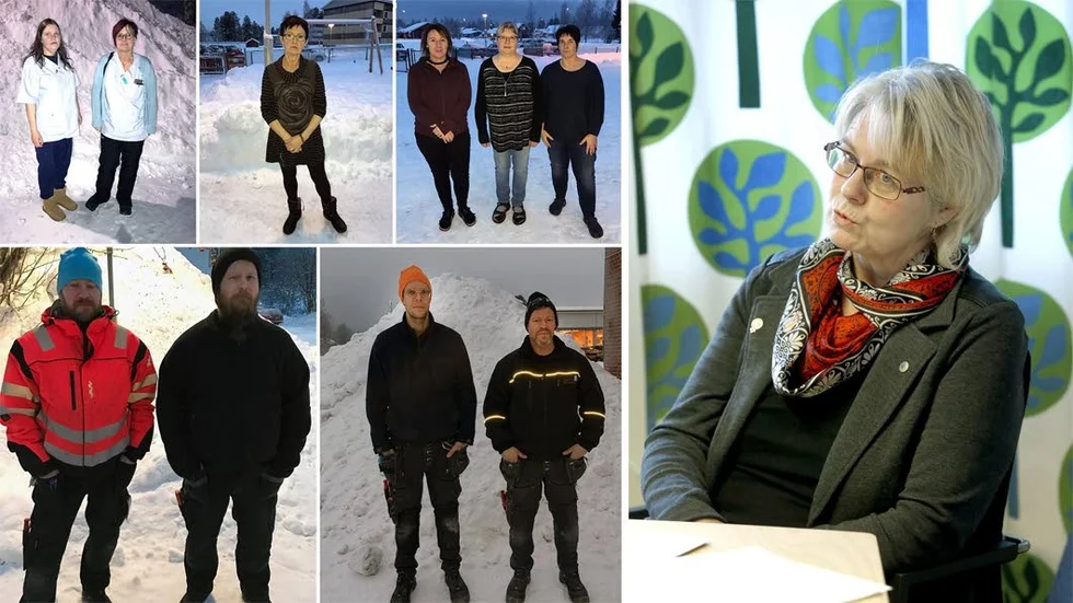 Kommunalrådet Helena Öhlund ska titta närmare på möjligheten att ge alla kommunanställda som behöver det utekläder.