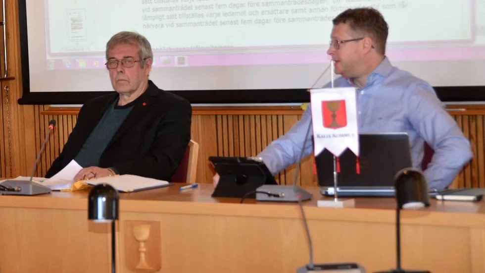 LEDNING. Stig Carlsson (S), ordförande samhällsbyggnadsnämnen och Mårten Öhman, chef samhällsbyggnadsförvaltningen.