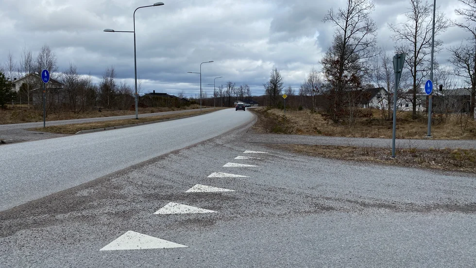 Vägen vid Örstig saknar bussförbindelse. 