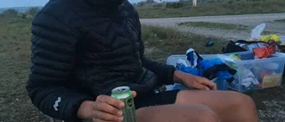 Löparna framme lagom till soluppgången