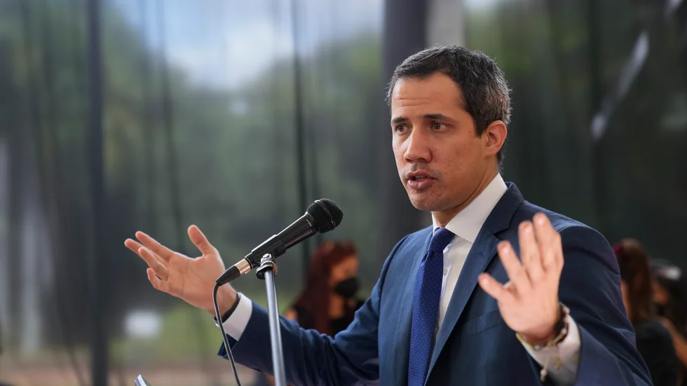 Venezuelas oppositionsledare Juan Guaidó. Arkivbild.