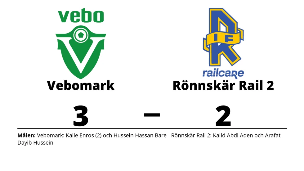 Vebomarks IF vann mot Rönnskär Railcare IF 2