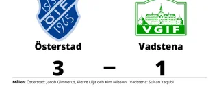 Österstad klart bättre än Vadstena på Östvalla