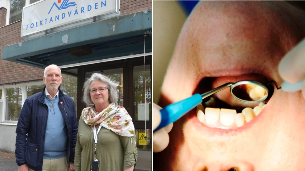 Anders Öberg (S), oppositionsråd i Region Norrbotten, och Catharina Cajsa Thuresdotter (S), kommunalrådskandidat i Jokkmokk,. tar strid för folktandvården. 