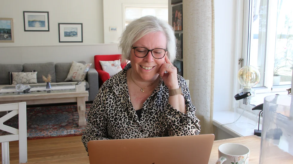 Anne-Lie Högberg författare från Bålsta är mycket glad, men även nervös inför Feelgoodfestivalen som hålls i Mariefred 27 augusti.