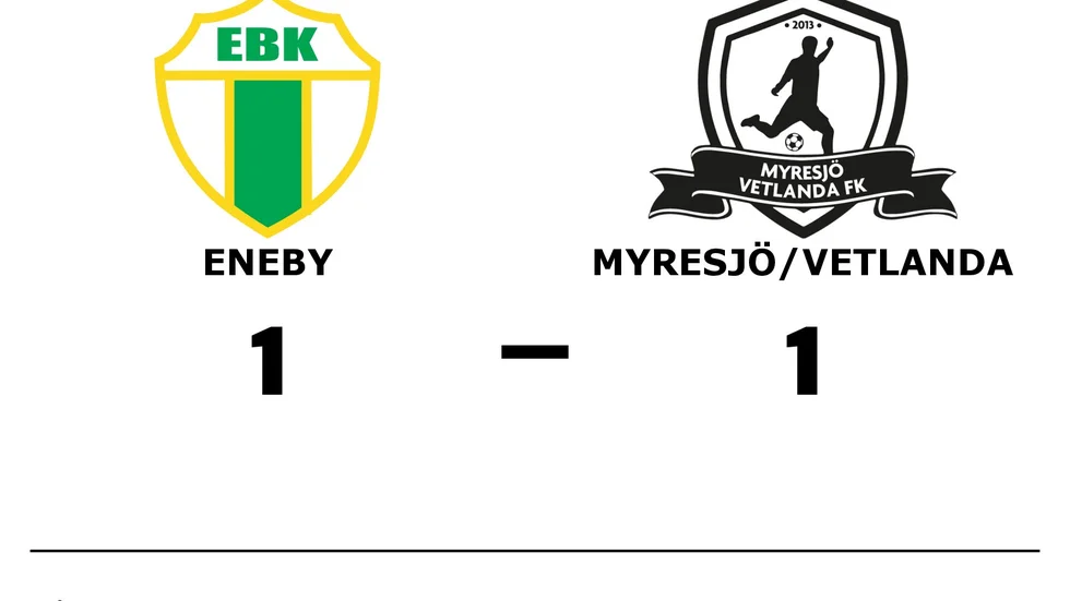 Eneby BK spelade lika mot Myresjö/Vetlanda FK