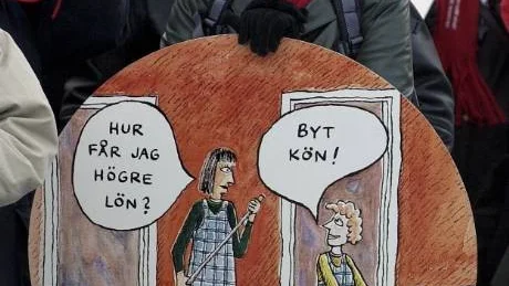 Skillnaderna mellan kvinnor och mäns löner är 4700 kronor i månaden, skriver feministiskt initiativ.
Foto:  Claudio Bresciani/Scanpix