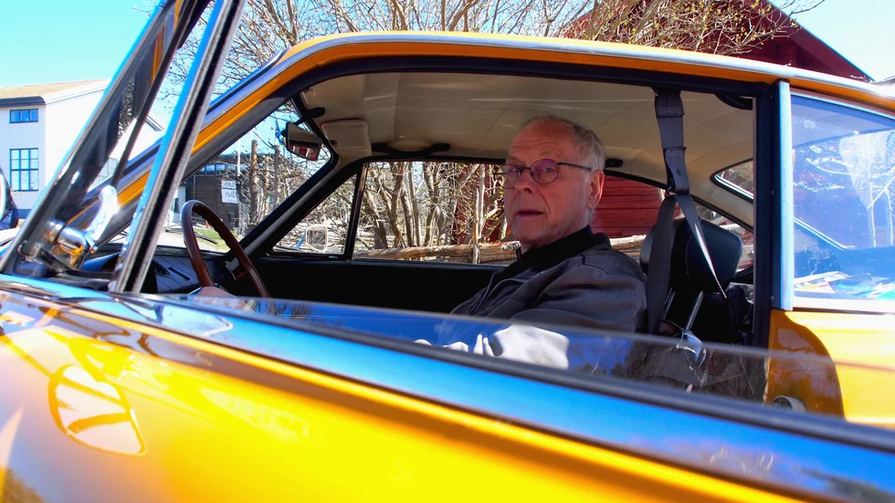 Kjell Helgesson är en av initativtagarna bakom Fiat Flassic Svezias Fiatträff i Västervik. Här i sin Fiat 850 Sport Coupé