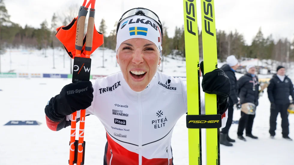 Charlotte Kalla under SM-veckan i Piteå. Arkivbild.