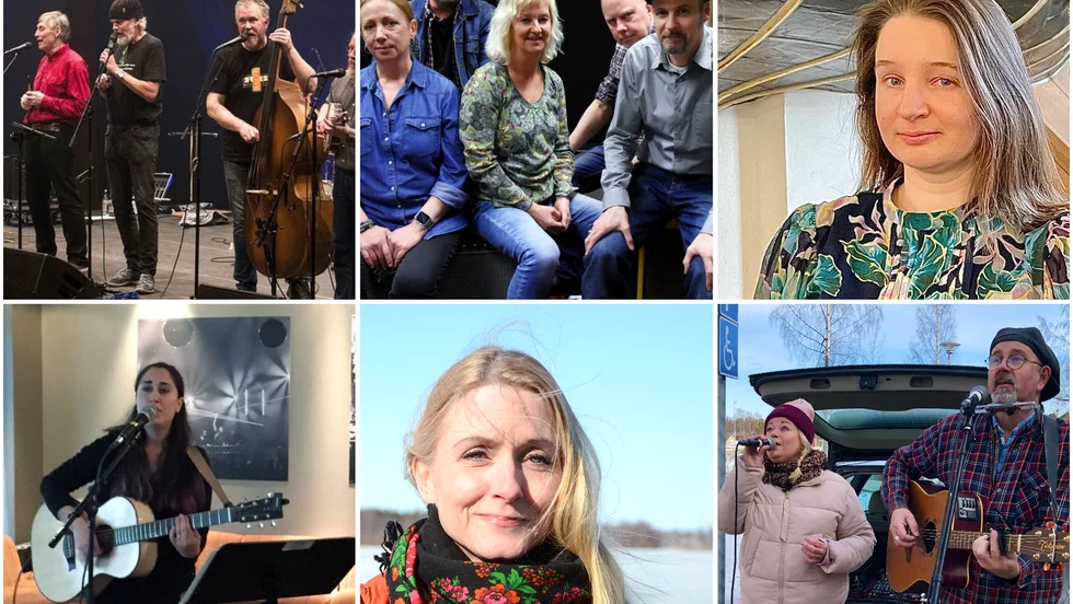 Några av artisterna som ska uppträda på stödgalan i Acusticum lördagen den 23 april.