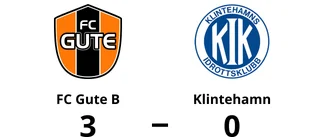 FC Gute B tog klar seger mot Klintehamn