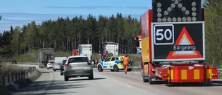Olycka på E4 – körfält stängdes av