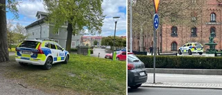 Polisinsats i centrum – efter larm om bråk