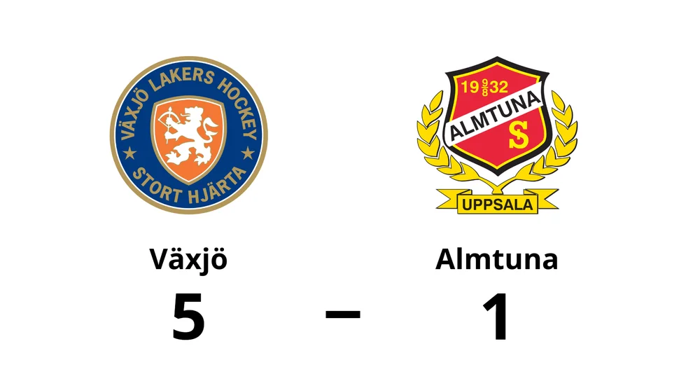 Växjö Lakers HC vann mot Almtuna