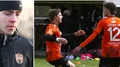 Tuffa avbräcket för Gute: Här bryter målskytten armen