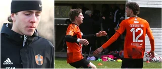 Tuffa avbräcket för Gute: Här bryter målskytten armen