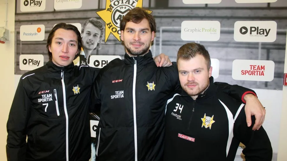 Kvalitétshöjare. Vladislav Belsky, Jevgenij Palenga, Ivan Dunajev är redo för debut i Motala AIF.