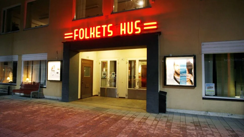 Folkets hus är den största lokalen som Riksteaterföreningen i Boxholm använder.