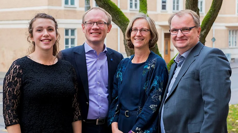 Elvira Wibeck, Per Larsson, Lena Käcker Johansson och Anders Eksmo företräder Kristdemokraterna i Region Östergötland.