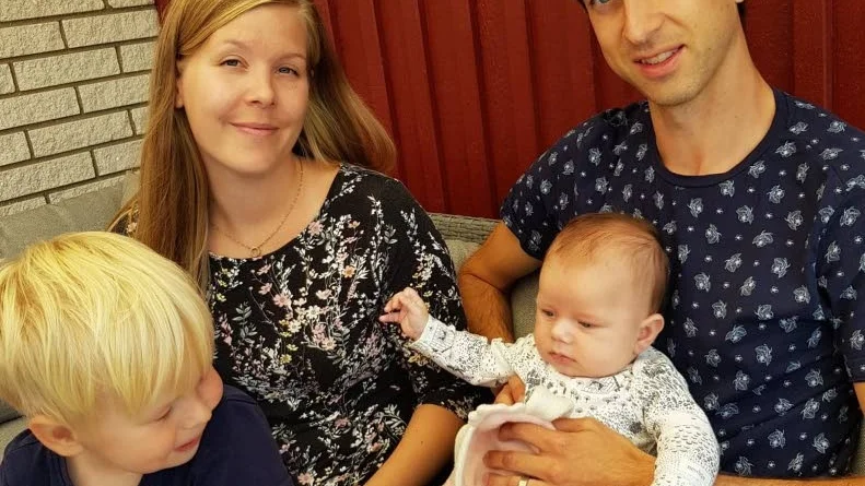 "Det här har varit sommarens stora snackis hos oss", säger Jörgen Waltersson, här med hela familjen.