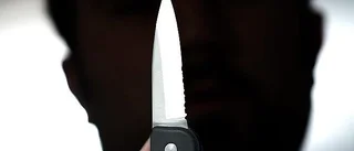 Kniv i ansiktet och dödshot