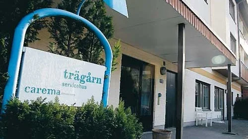 Hit, till servicehuset Trägårn i Linköping, gick den 90-årige mannens sex larm. Förgäves. Ingen härsammade mannens larm och han avled innan personal först ett och ett halvt dygn senare hittade honom. Foto: Daniel Bennelid