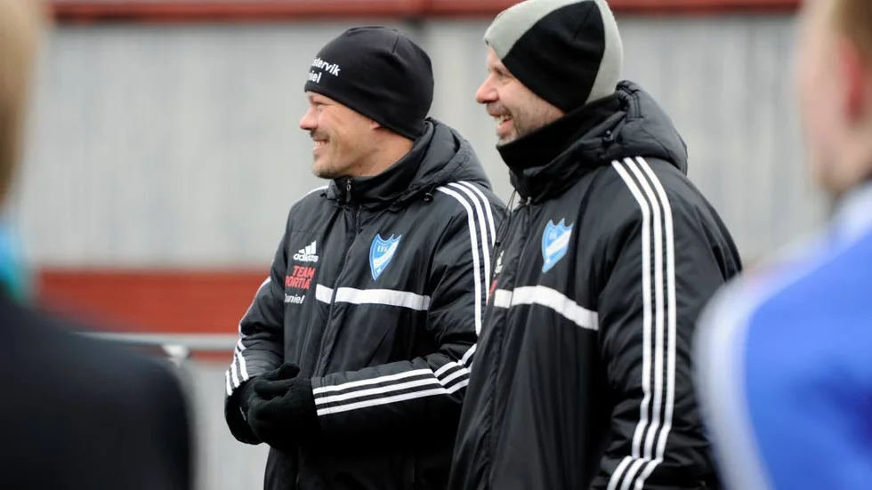 Tränarpar. Daniel Schön och Christer Peerebom ska leda IFK den här säsongen.