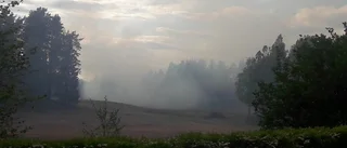Larm om skogsbrand i Frödinge