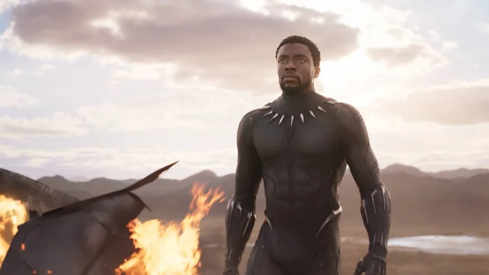 Hjälte. T'Challa (Chadwick Boseman).