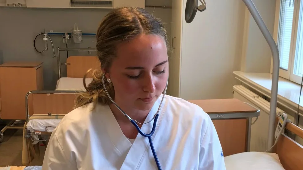 Emelie Fransson tävlar i kategorin vård och omsorg.