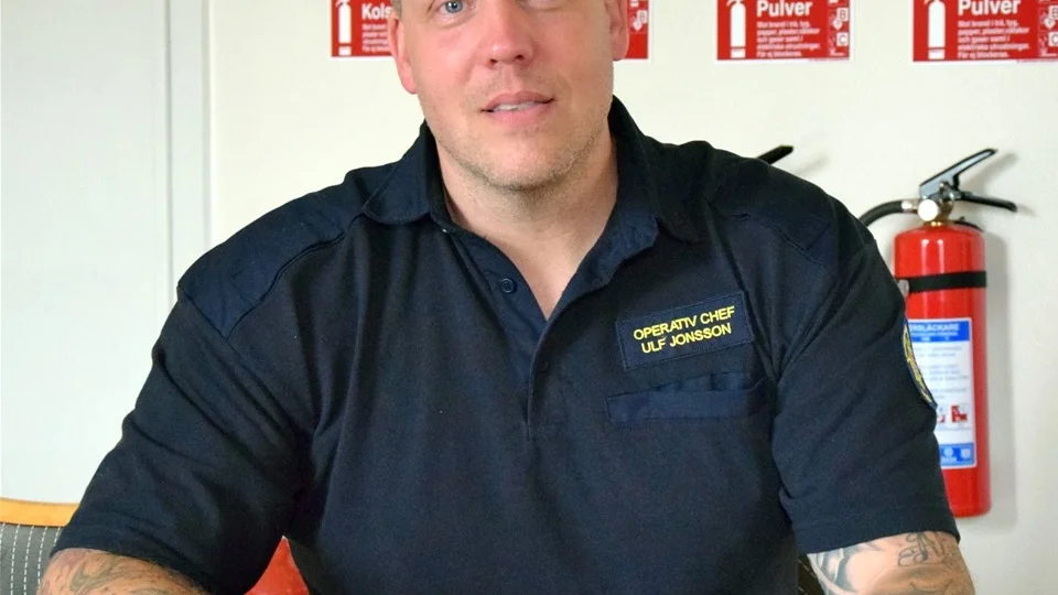 Ulf Jonsson är nyanställd som operativ chef på räddningstjänsten i Kinda. Foto: Morgan Karlsson