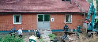 Fastklämd i tre timmar