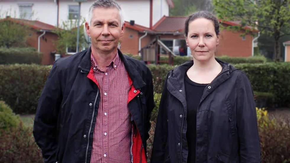 Föräldrar. Micke och Christel Fransson tycker att de planerade förändringarna inte är för elevernas bästa och att informationen varit bristfällig.