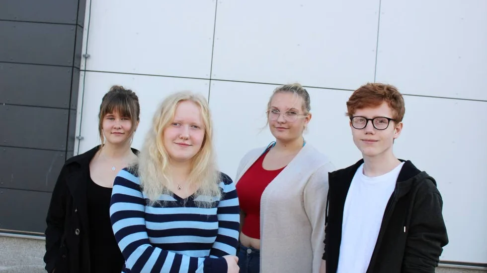 Malin Rindbäck, Emelie Diener, Martina Asklöf och Jesper Johansson ska starta UF-företag i höst.