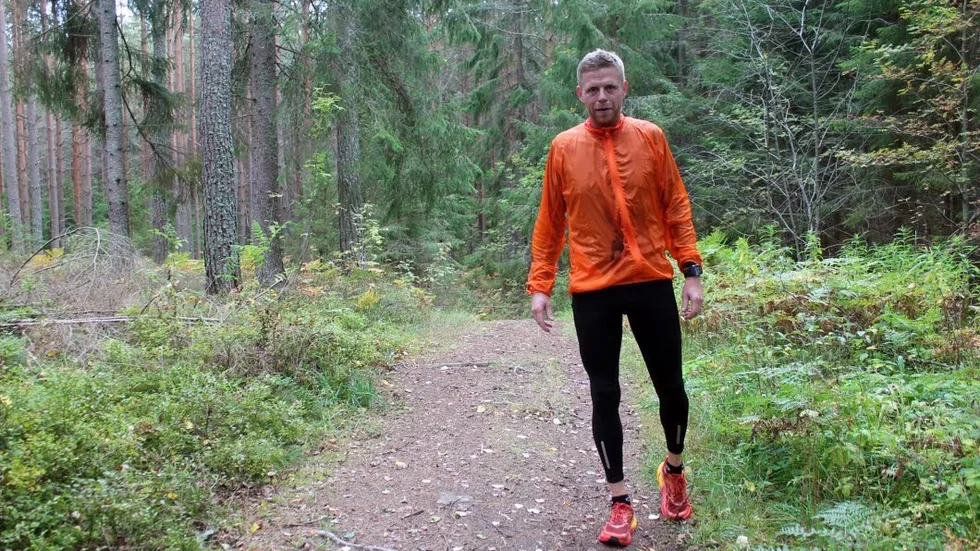 TRÄNING. I Ödebyskogen gillar Thomas Sandell att förbereda sig inför långloppen.