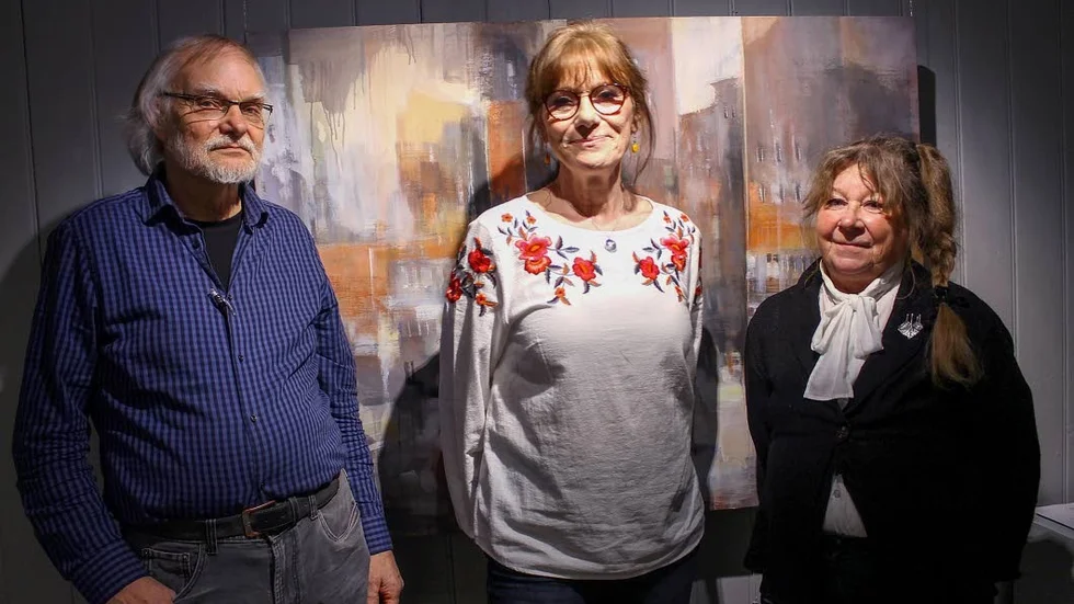 Nöjda. Leif O Pehrson, Mickan Sandelin och Marja Tjädermo hade en trevlig kväll tillsammans.