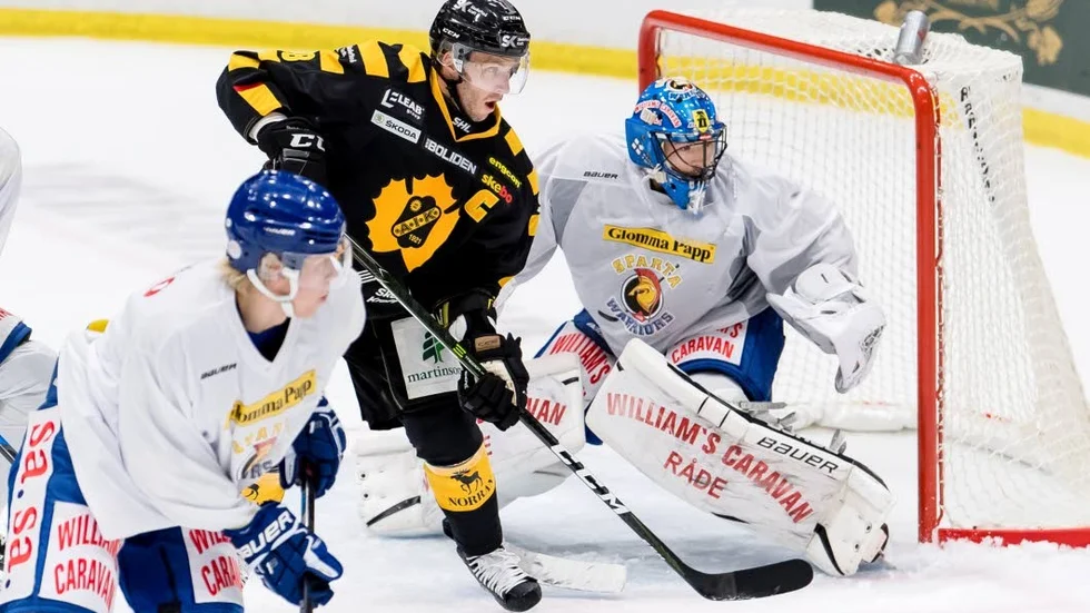 Samuel Ward under en CHL-match mot Skellefteå.