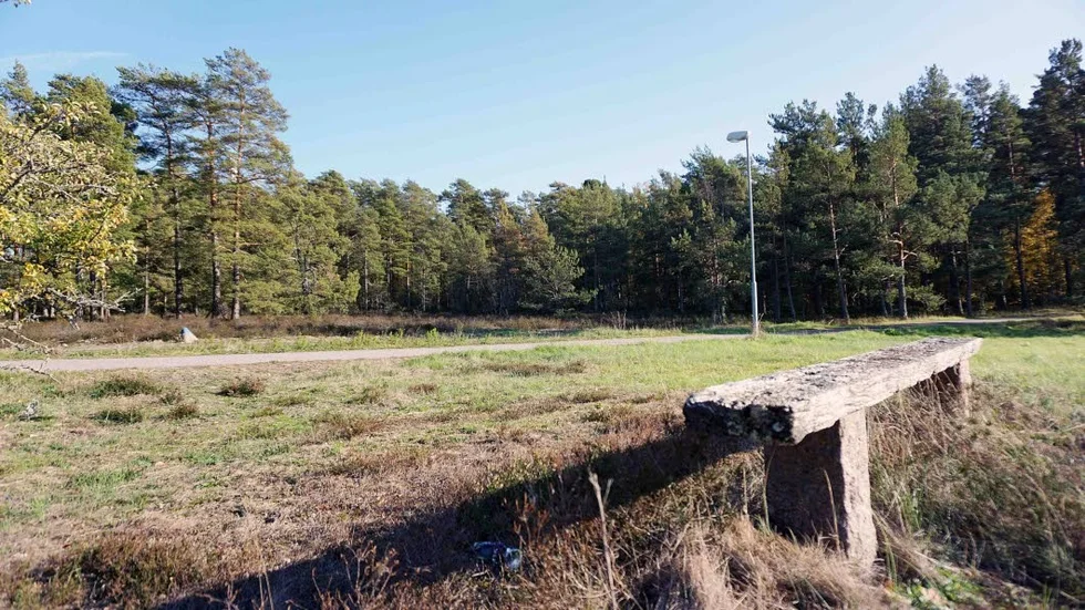 Här vill Telia bygga en mast. Kommunala Tjust Fastigheter är oroliga för att masten ska försvåra deras planer på att bygga studentboende i området.