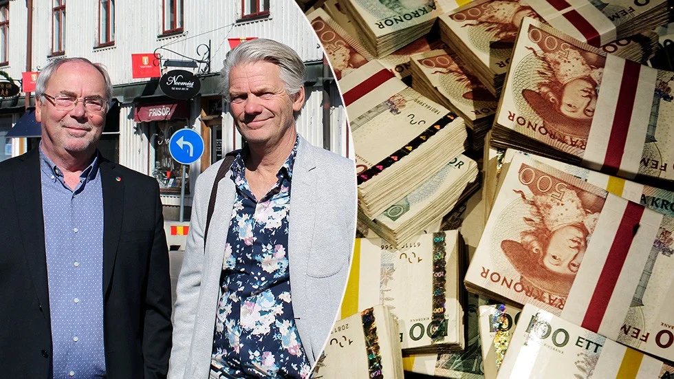 Bilden är ett montage