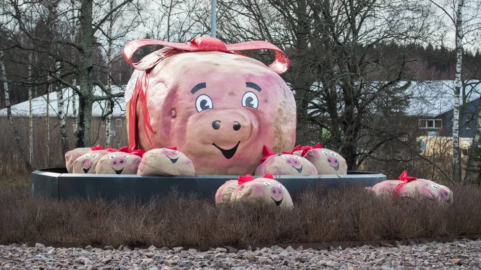 Rondellkonsten vid Viringe har utsatts för sabotage.